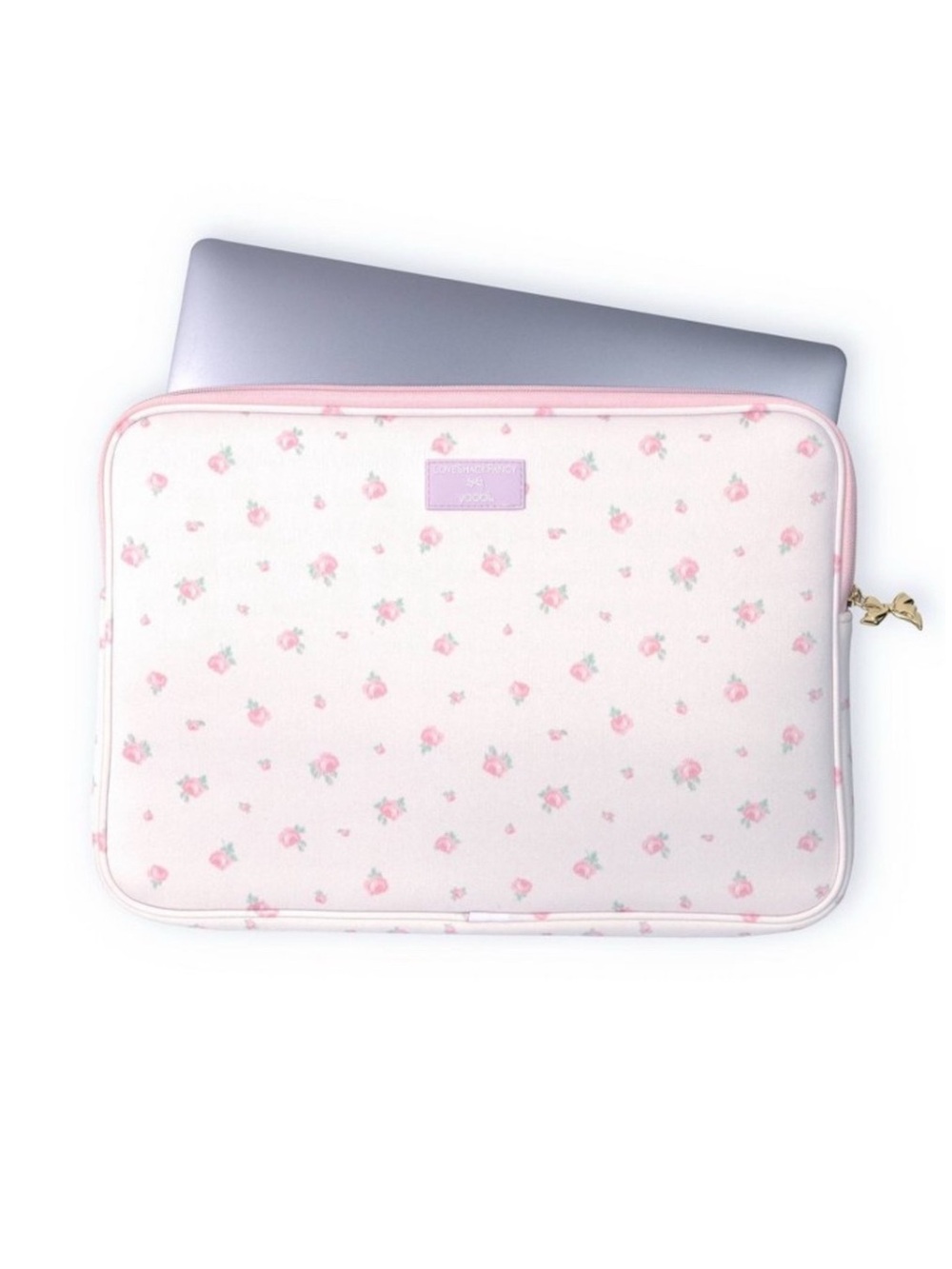 LoveShackFancy x Target - Yoobi Blooming Laptop Sleeve Strawberry Macaroon